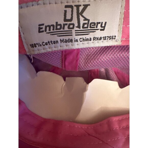 NWT Panama City Beach FL Pink Embroidered Baseball Cap Cotton Adjustable Strap - Picture 5 of 5